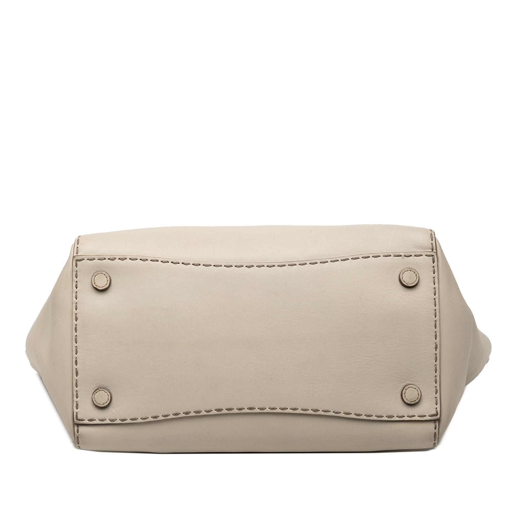 City Calf Stitched Twin Pocket Satchel - Image 3