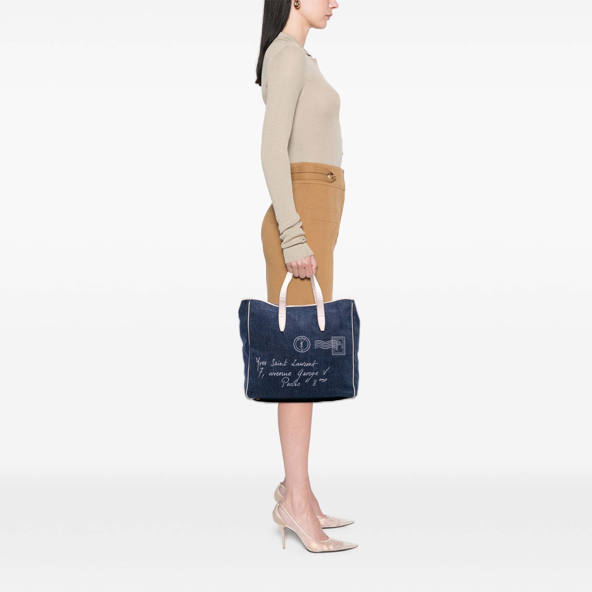 Denim Y Mail Tote - Image 11