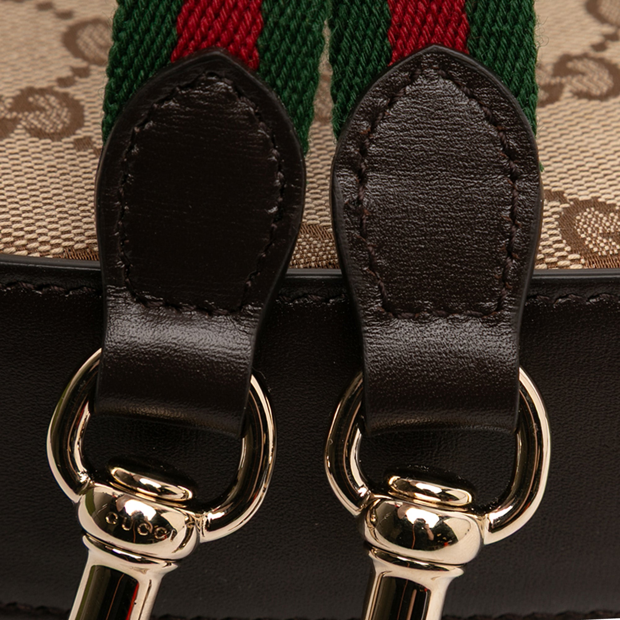 Mini GG Canvas Web Moon Side Shoulder Bag - Image 8