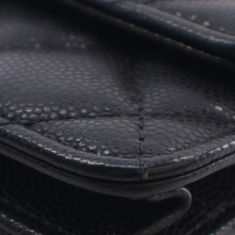 Quilted Caviar Twist Your Buttons Coin Purse With Chain - Image 11