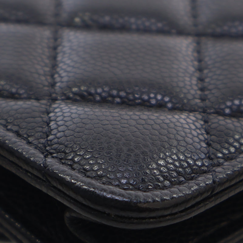 Quilted Caviar Twist Your Buttons Coin Purse With Chain - Image 12