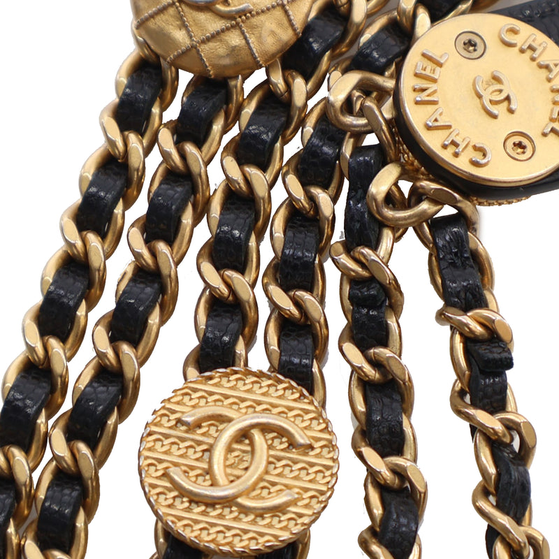 Quilted Caviar Twist Your Buttons Coin Purse With Chain - Image 13