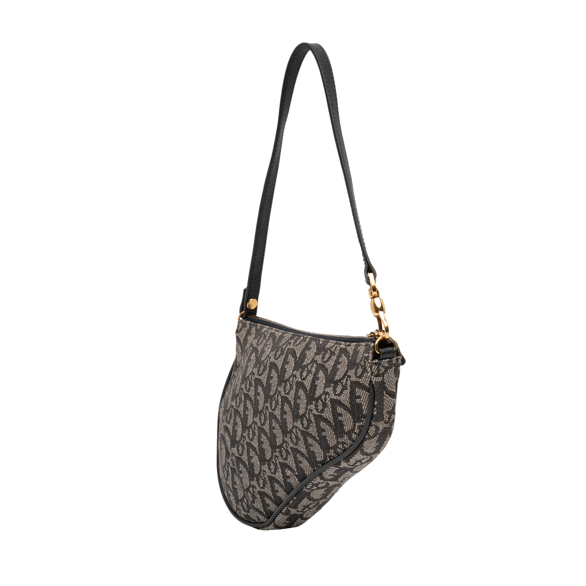 Mini Diorissimo Canvas Saddle Pochette - Image 2