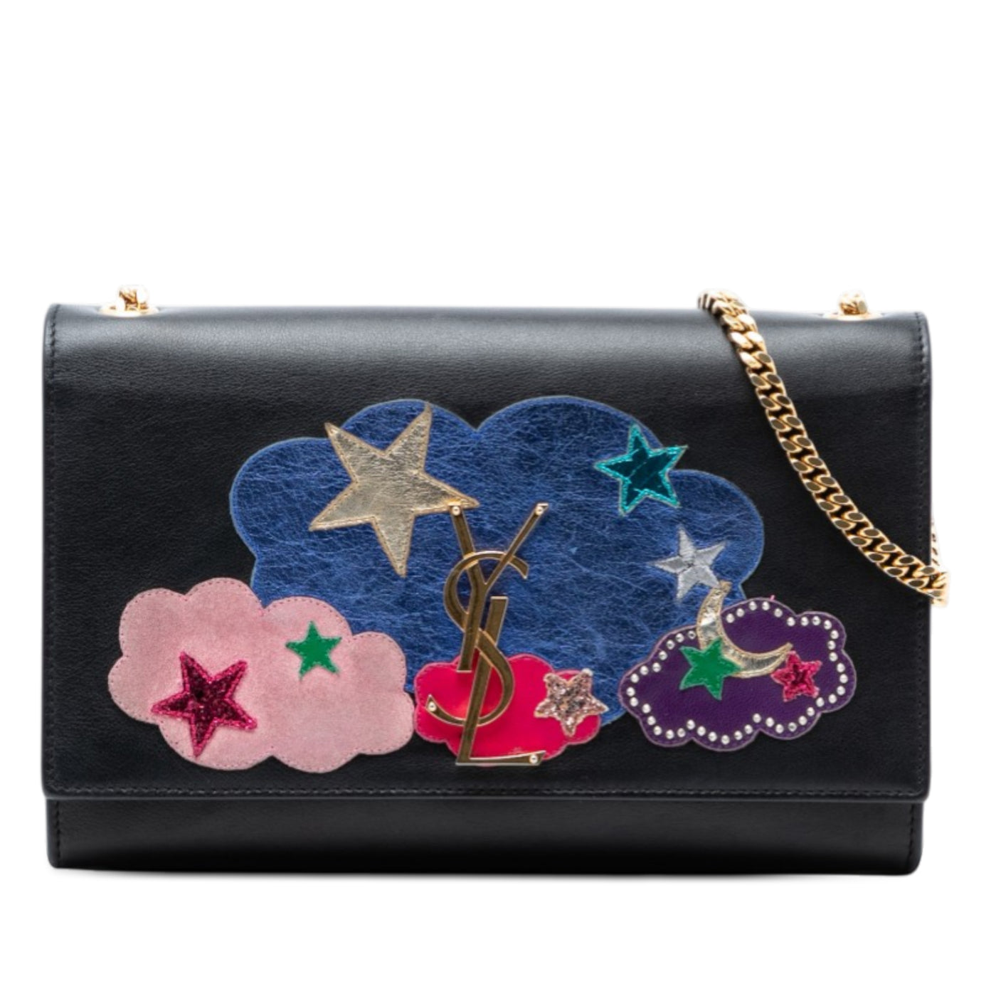 Medium Lambskin Cloud Star Patchwork Monogram Kate Crossbody - Image 1