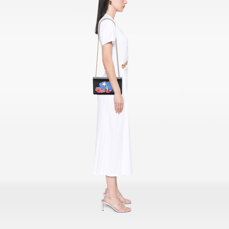 Medium Lambskin Cloud Star Patchwork Monogram Kate Crossbody - Image 7