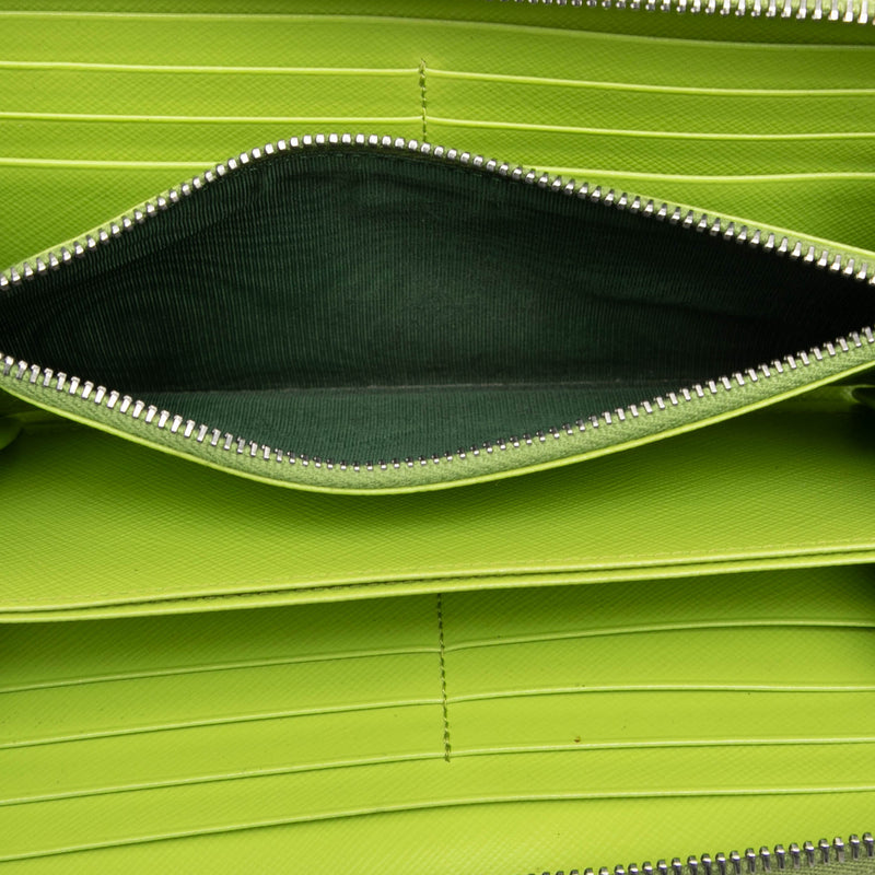 Saffiano Watermelon Zip Around Long Wallet - Image 4