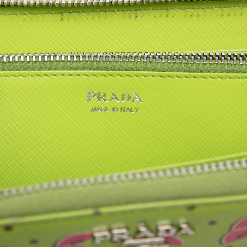 Saffiano Watermelon Zip Around Long Wallet - Image 5