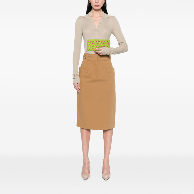Saffiano Watermelon Zip Around Long Wallet - Image 6