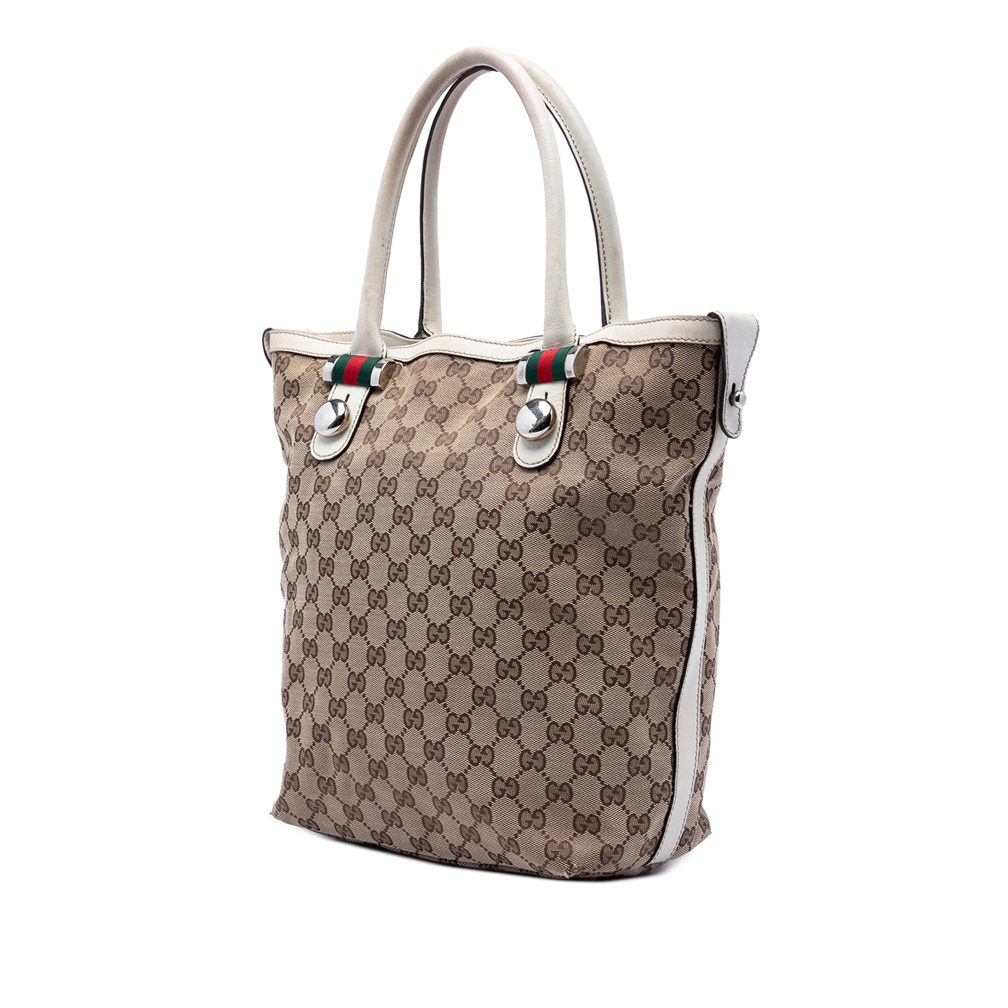 GG Canvas Web Match Ball Tote - Image 2