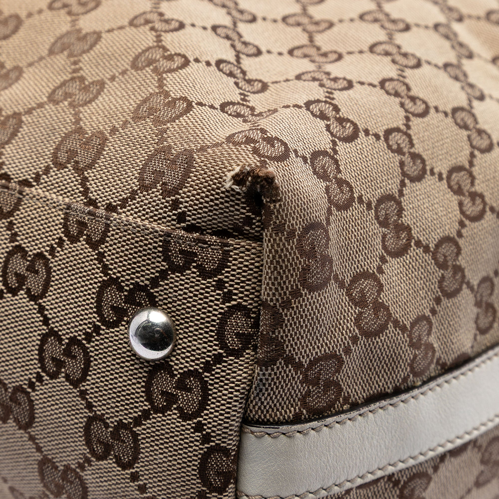 GG Canvas Web Match Ball Tote - Image 7