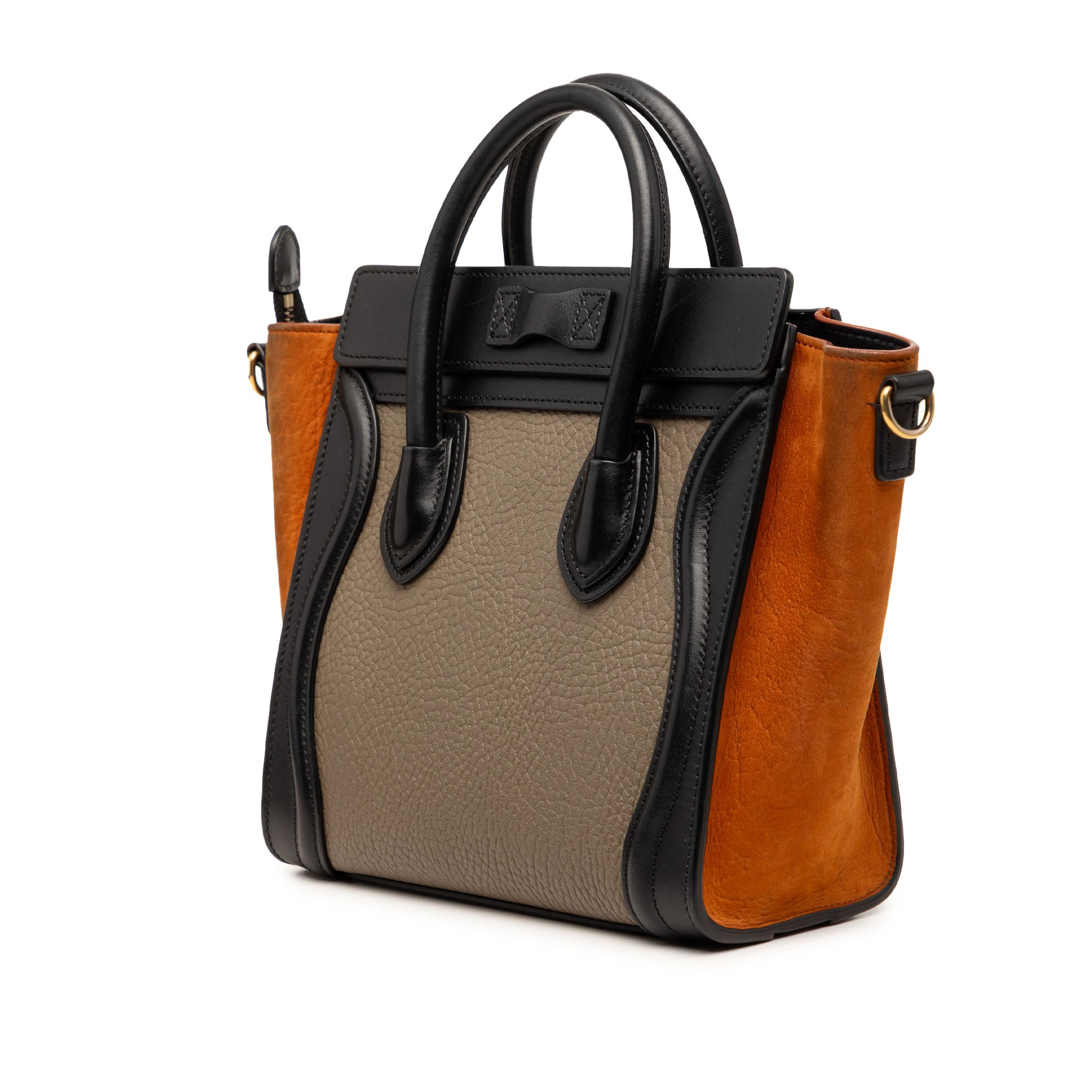 Nano Tricolor Leather Luggage Tote - Image 2