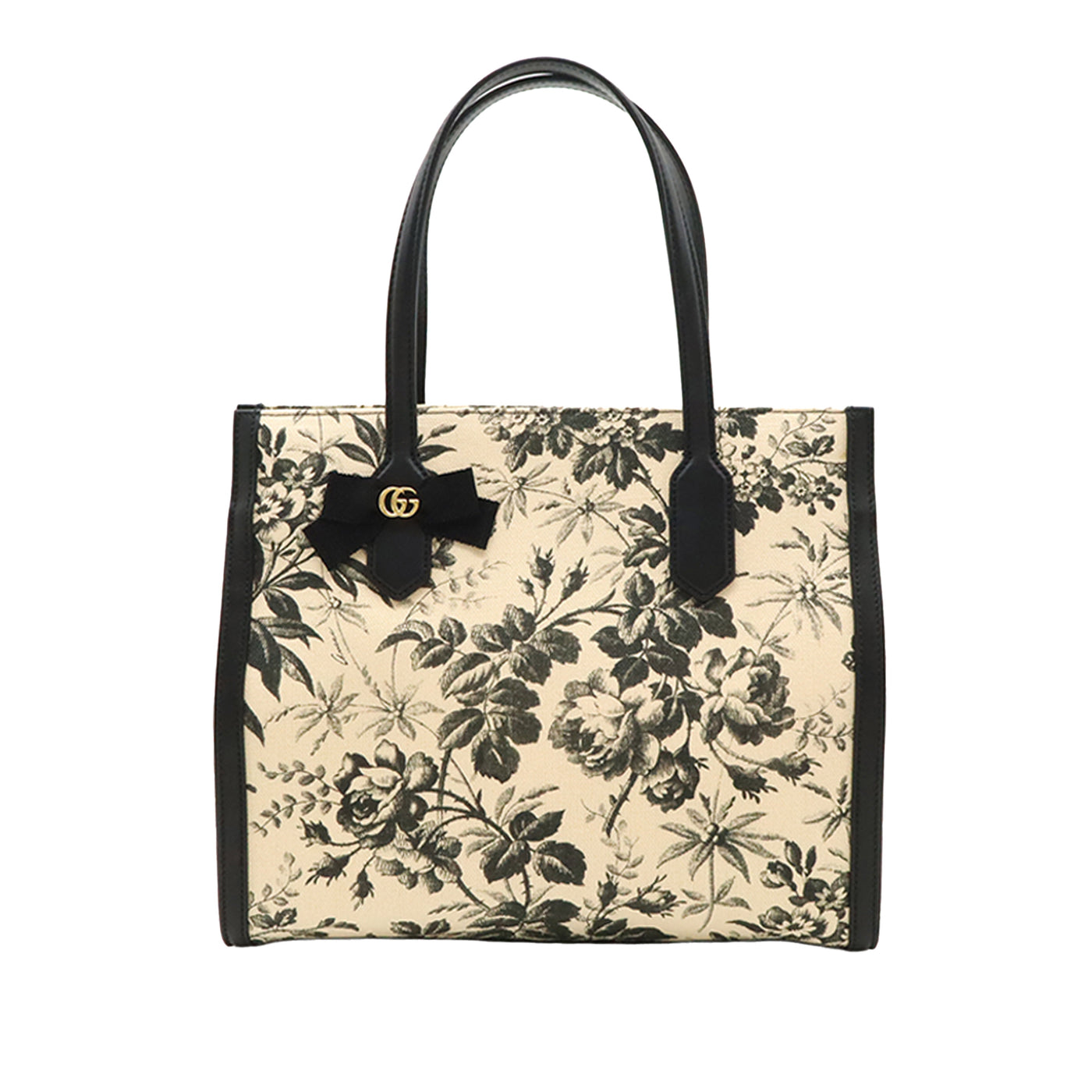 Canvas GG Ribbon Herbarium Tote - Image 1