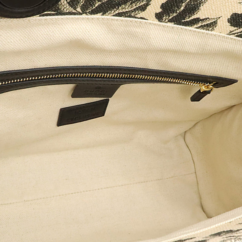Canvas GG Ribbon Herbarium Tote - Image 3