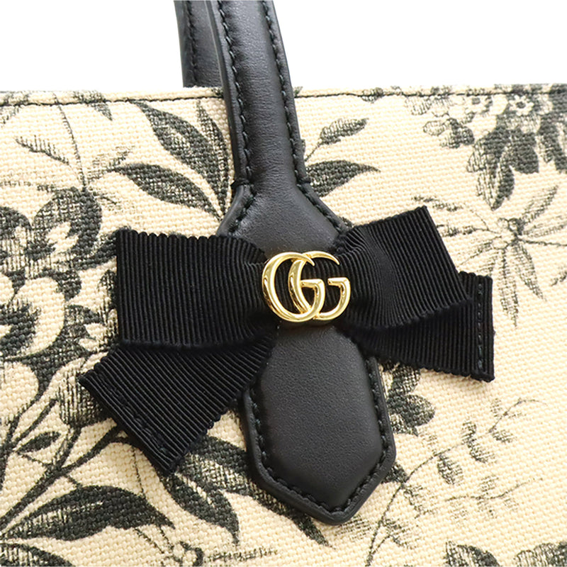Canvas GG Ribbon Herbarium Tote - Image 4
