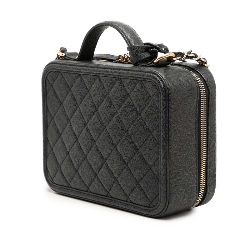 Medium Caviar CC Filigree Vanity Case - Image 2