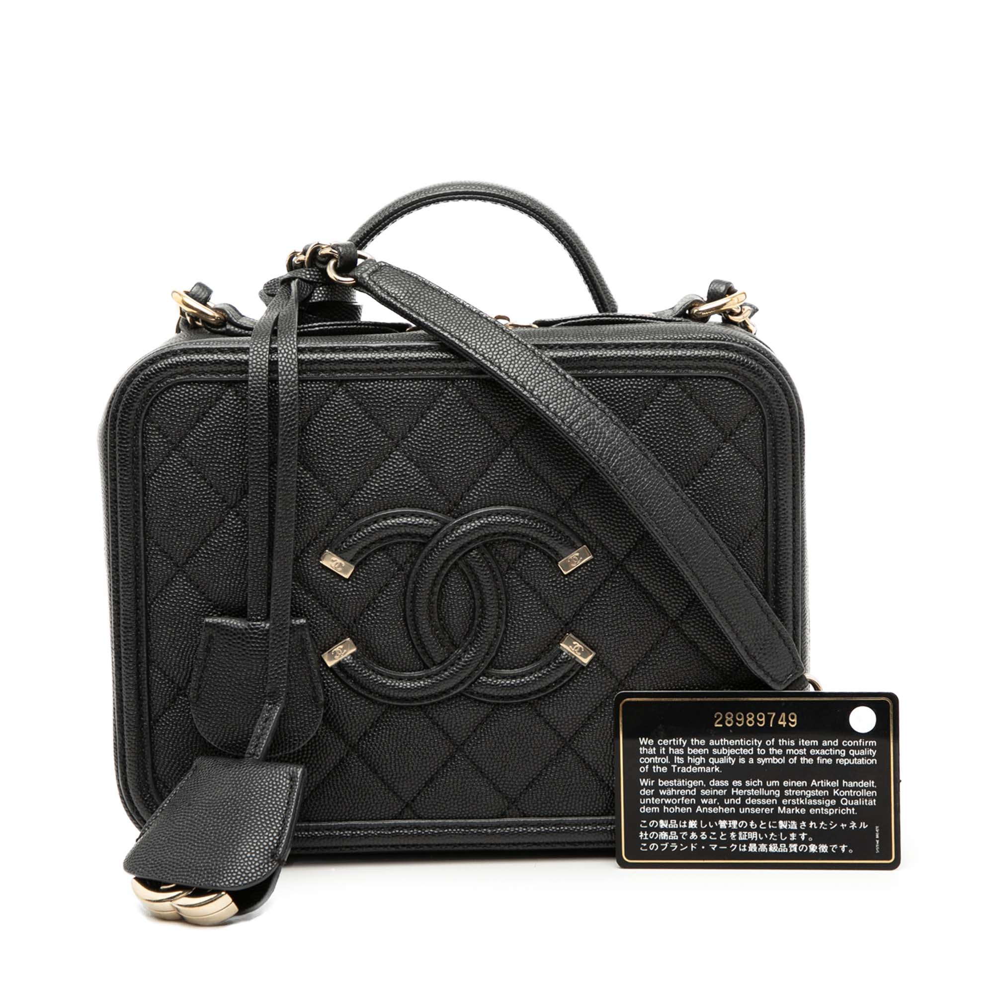 Medium Caviar CC Filigree Vanity Case - Image 8