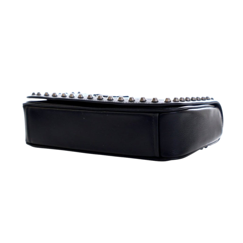 Bicolor Glace Calfskin Studded Crossbody - Image 11