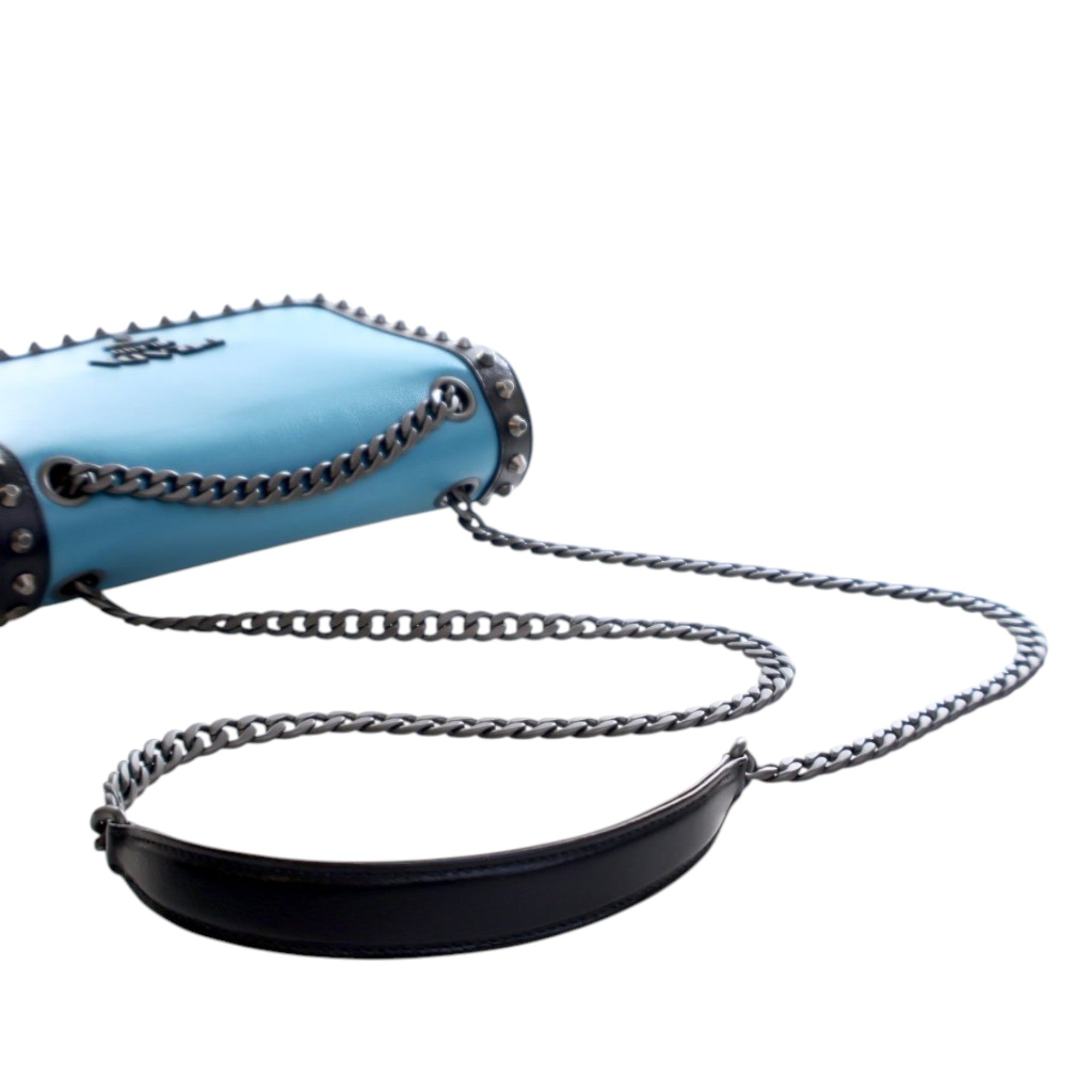 Bicolor Glace Calfskin Studded Crossbody - Image 13