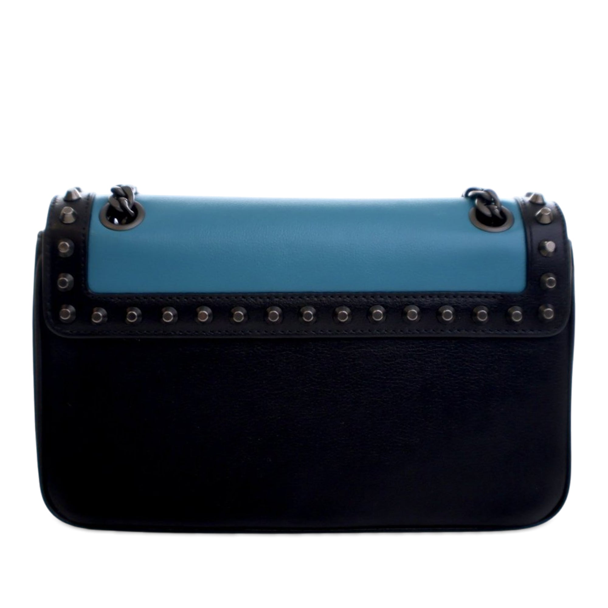 Bicolor Glace Calfskin Studded Crossbody - Image 4