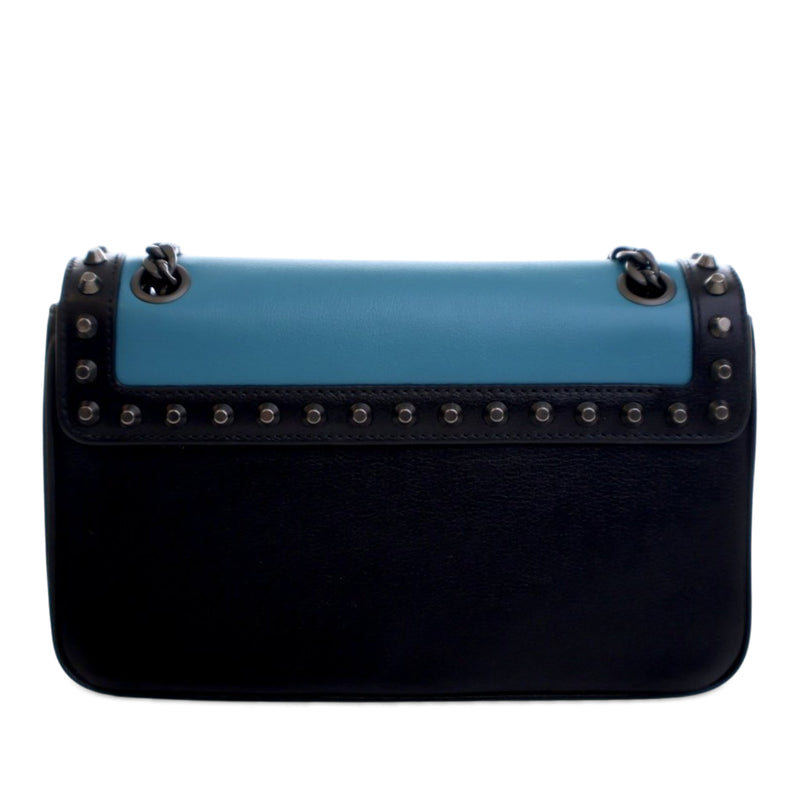 Bicolor Glace Calfskin Studded Crossbody - Image 4