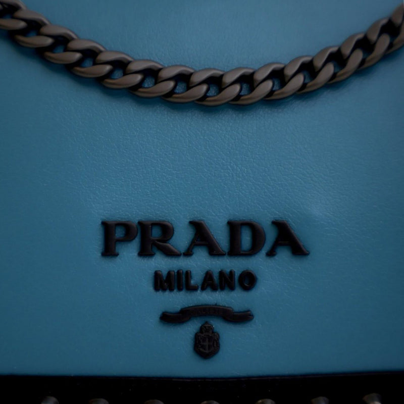 Bicolor Glace Calfskin Studded Crossbody - Image 8