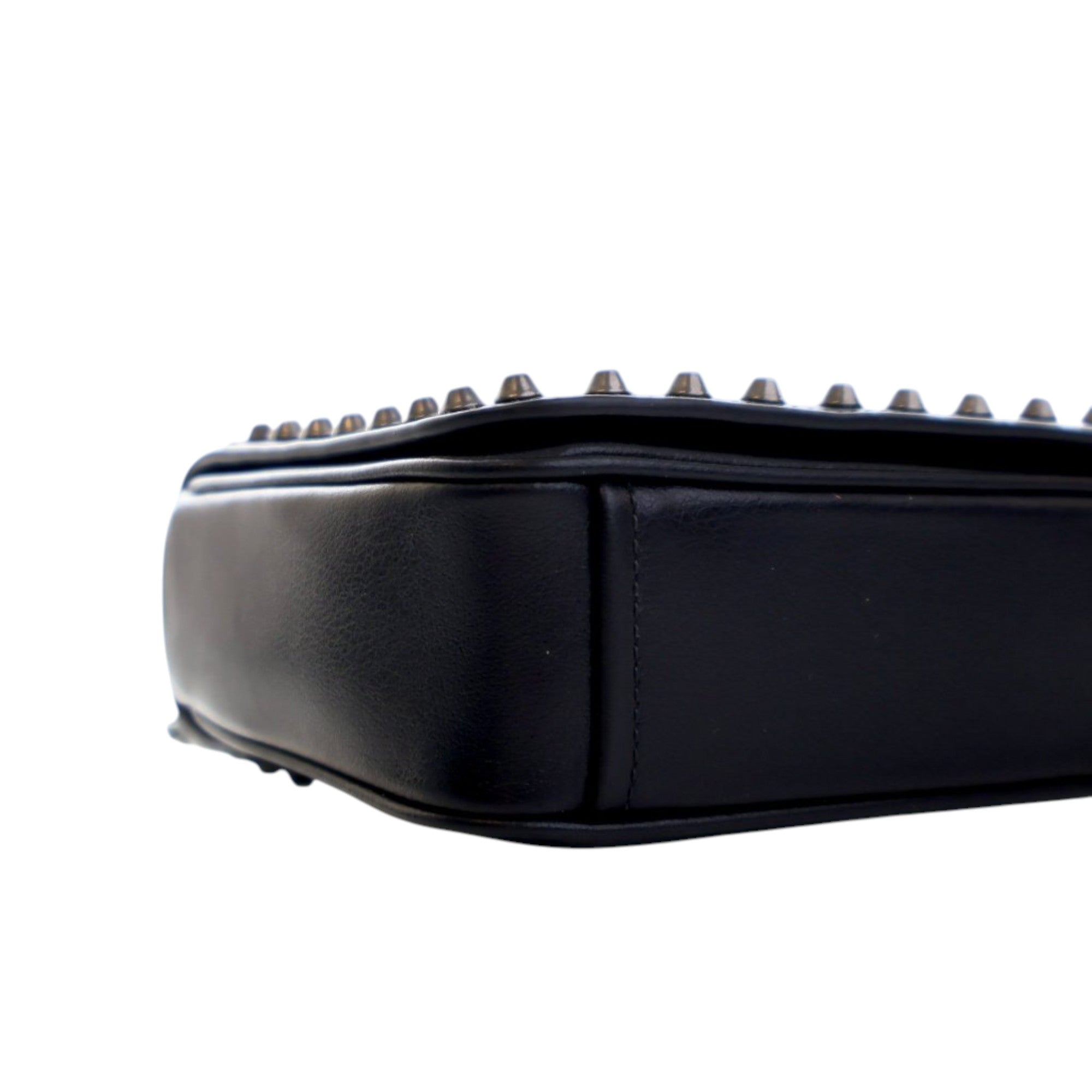Bicolor Glace Calfskin Studded Crossbody - Image 9