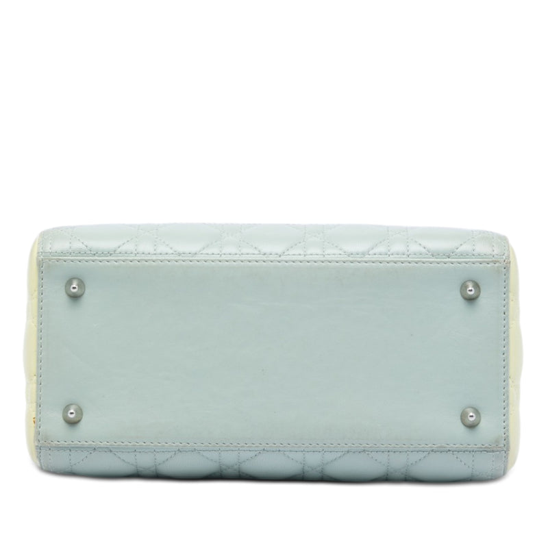 Medium Tricolor Lambskin Cannage Lady Dior - Image 3