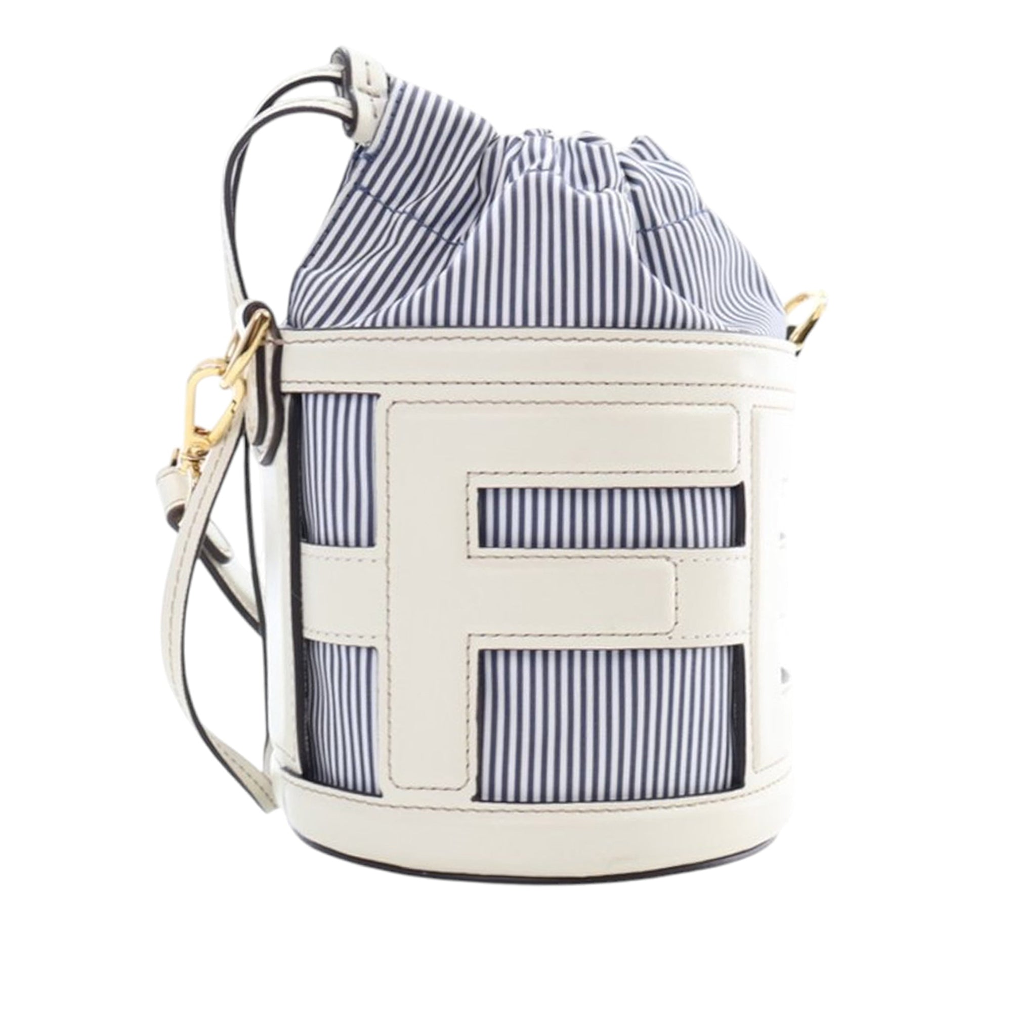 Mini Leather and Canvas Logo Step Out Bag - Image 3
