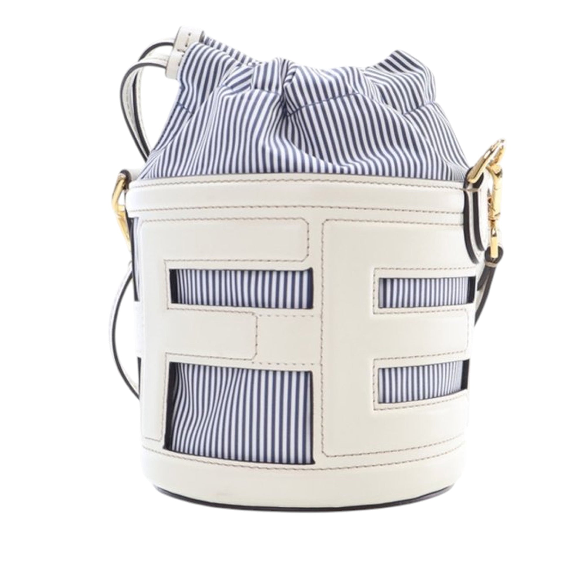 Mini Leather and Canvas Logo Step Out Bag - Image 4