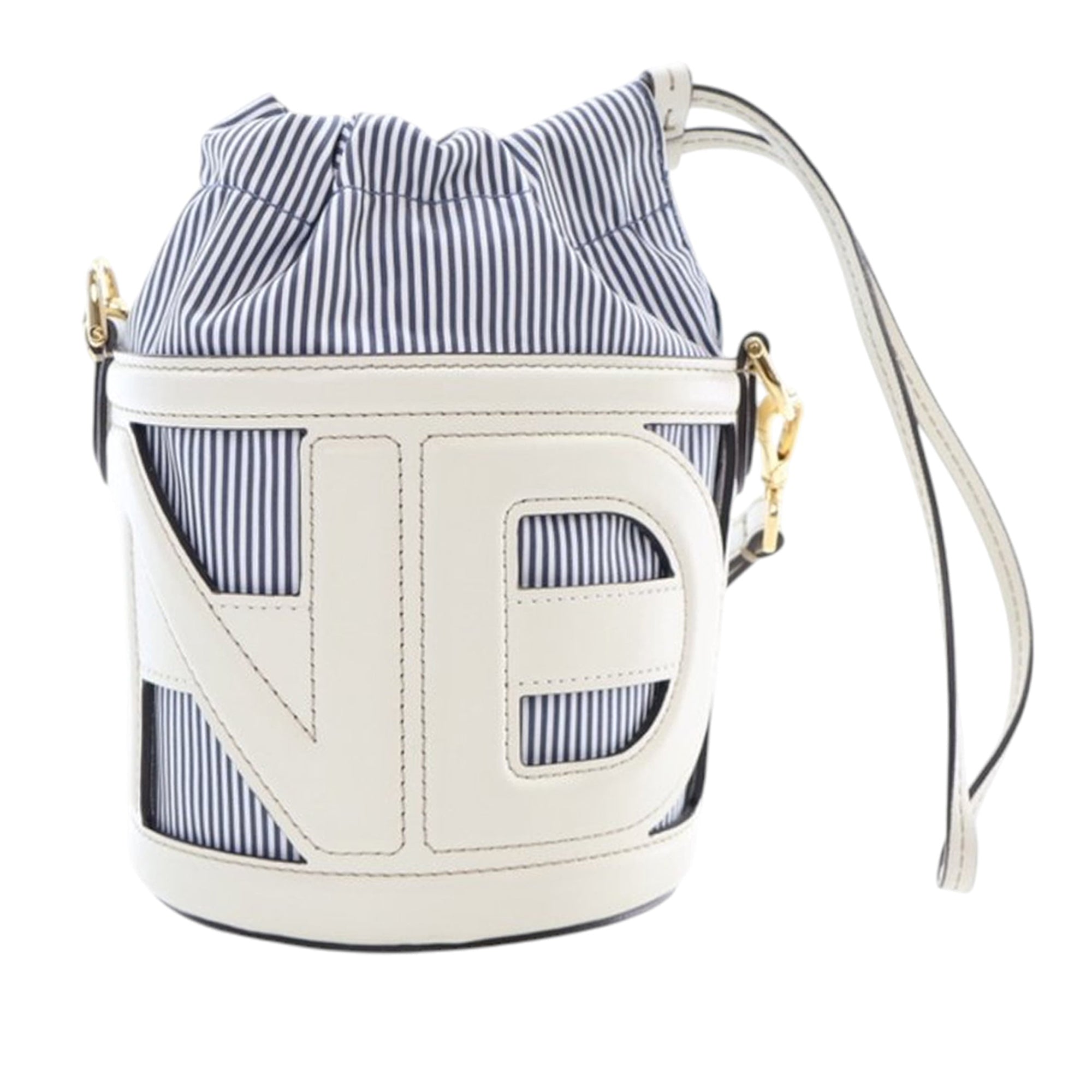Mini Leather and Canvas Logo Step Out Bag - Image 6