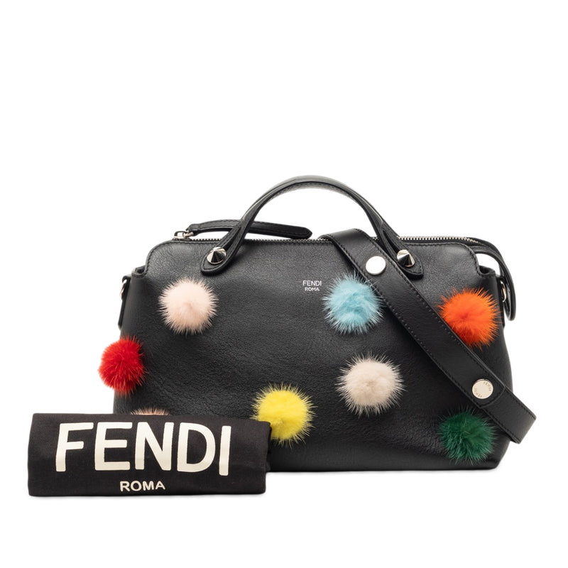 Medium Leather Pompom By The Way Satchel - Image 8