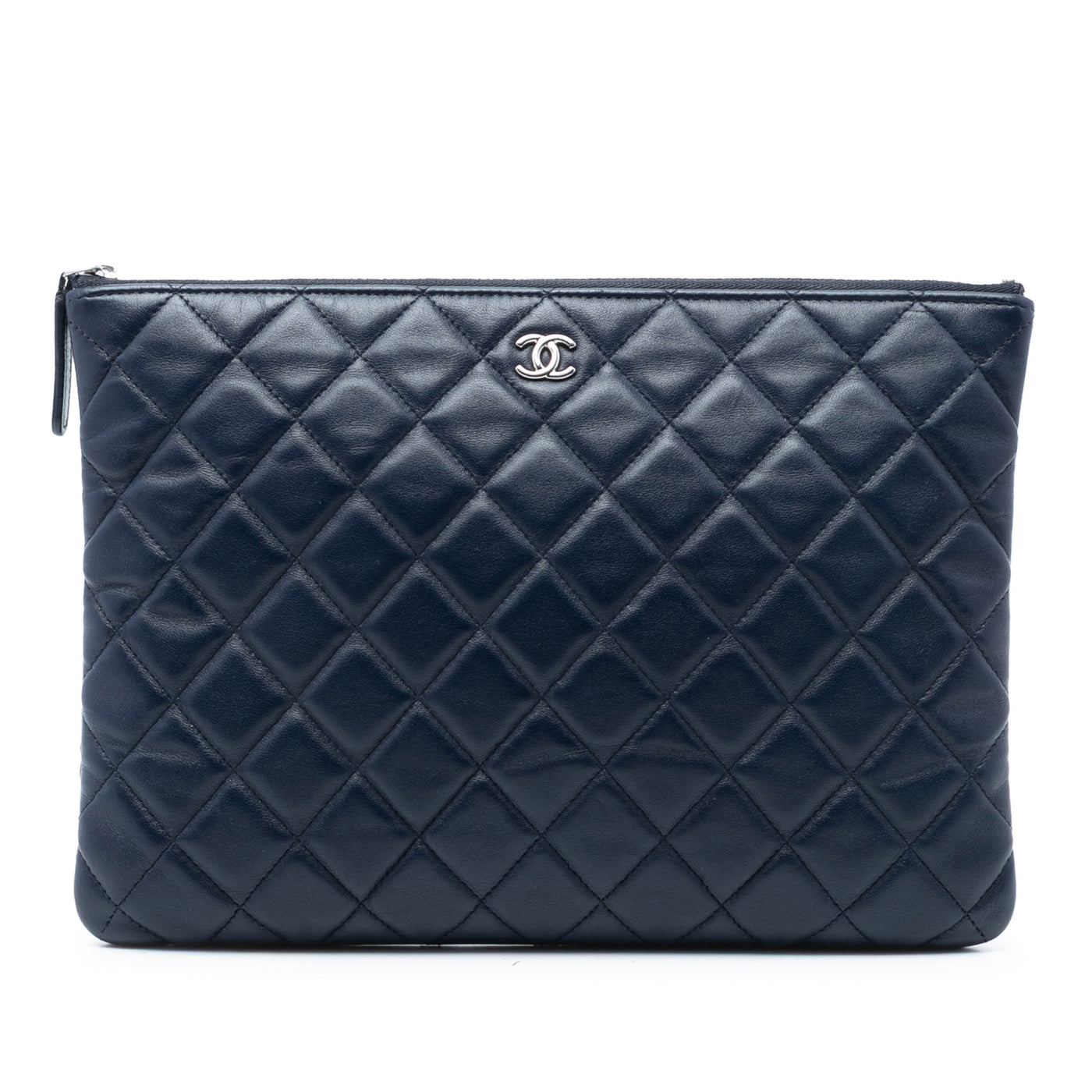 Medium Quilted Lambskin O Case Clutch - Image 1