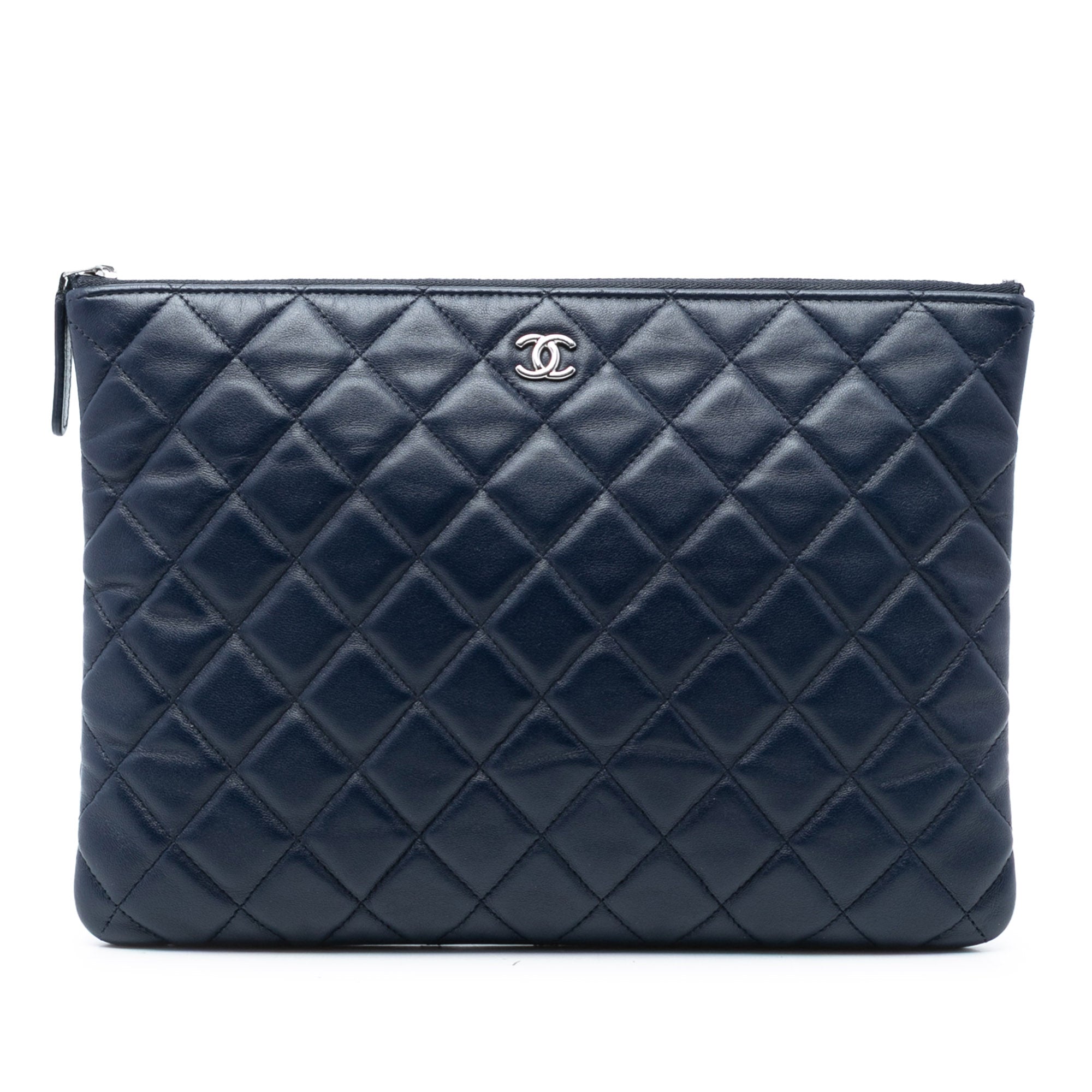 Medium Quilted Lambskin O Case Clutch - Image 1