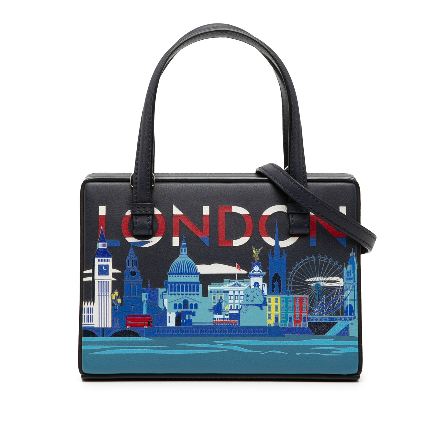 Small Leather London Postal Top Handle Bag - Image 1