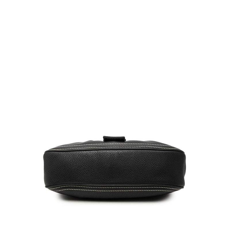 Grained Leather Buckle Shoulder Bag - Image 3