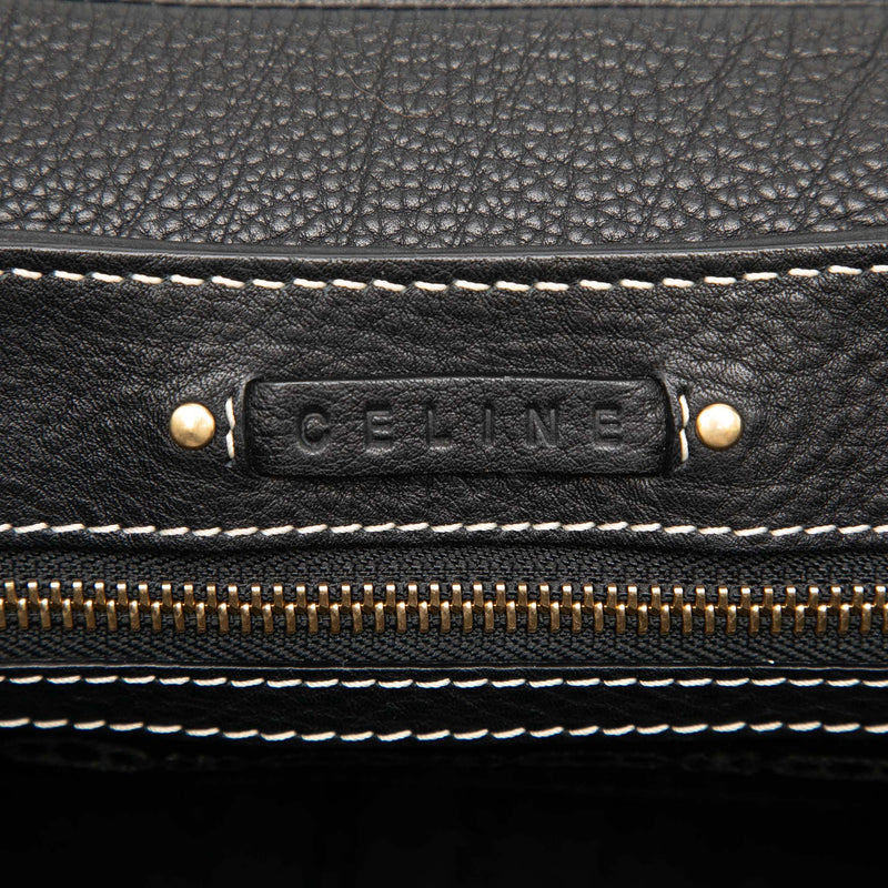 Grained Leather Buckle Shoulder Bag - Image 5