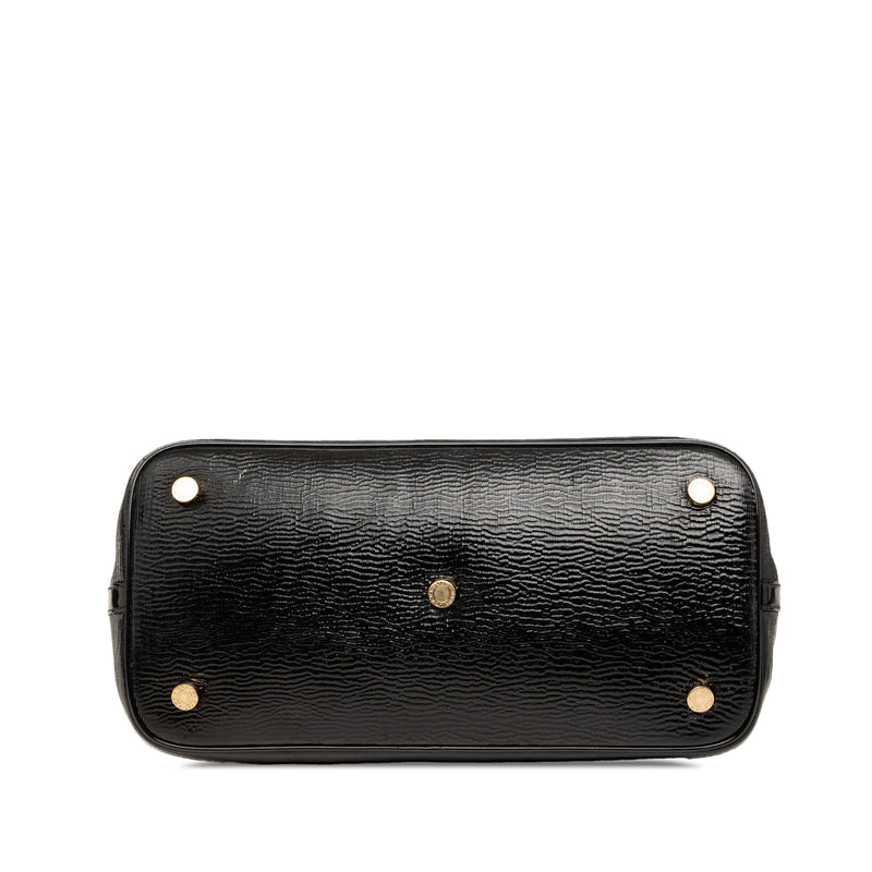 Isabella Rossellini Wrinkled Patent Top Handle Bag - Image 3