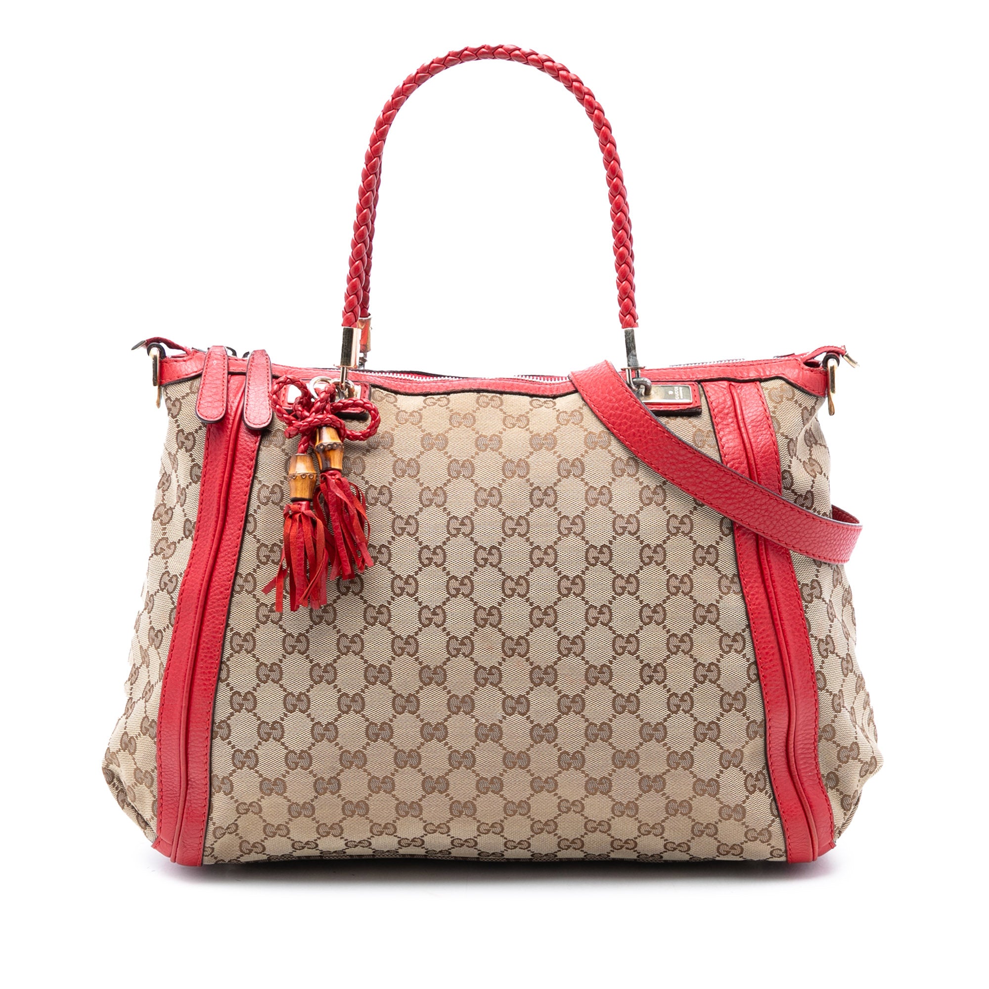 Large GG Canvas Bella Satchel - Image 1