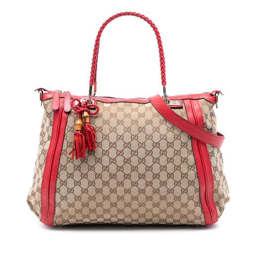 Large GG Canvas Bella Satchel - Image 1