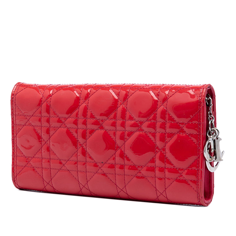 Patent Cannage Lady Dior Wallet On Chain - Image 2