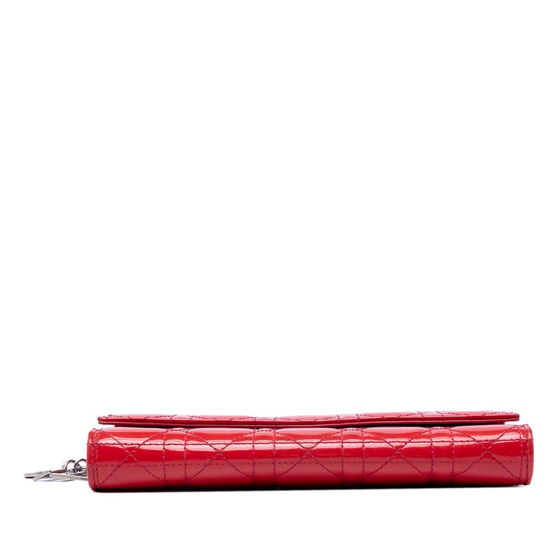 Patent Cannage Lady Dior Wallet On Chain - Image 3