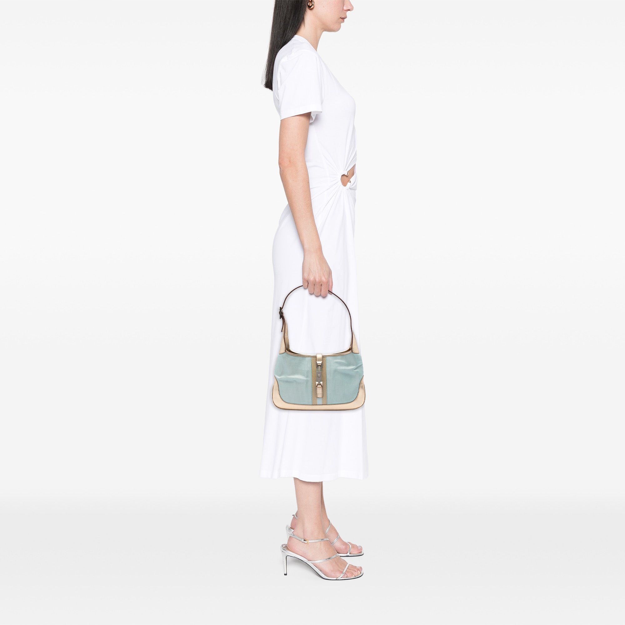 Canvas Web Jackie Shoulder Bag - Image 6