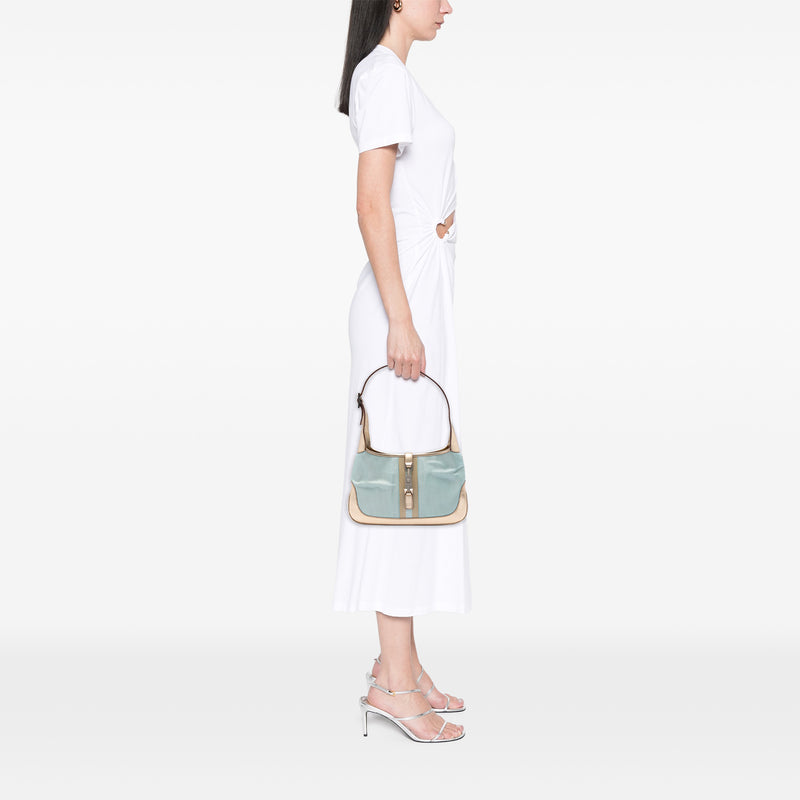 Canvas Web Jackie Shoulder Bag - Image 6