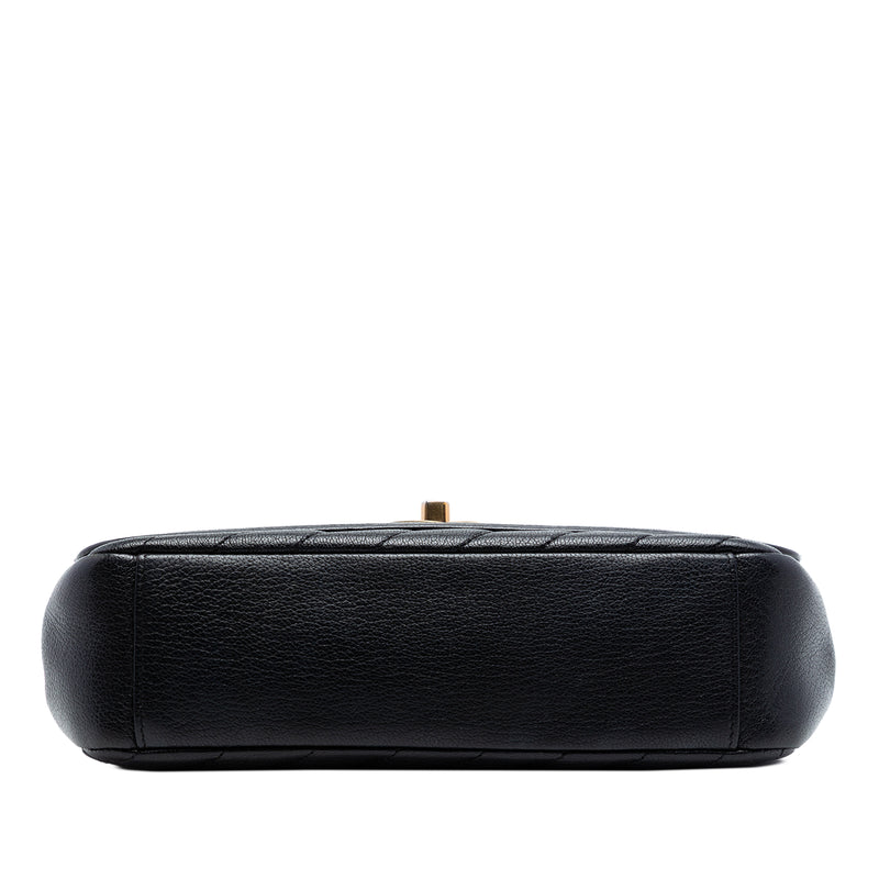 Small CC Diagonal Quilted Goatskin Flap - Image 3