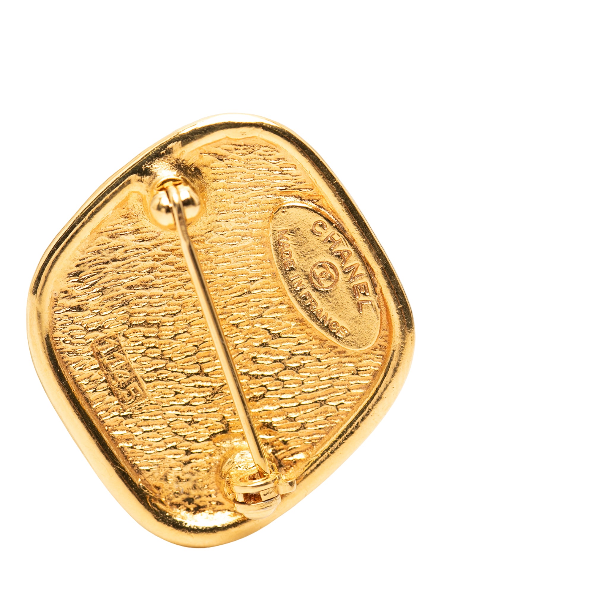 Gold Plated 31 Rue Cambon Diamond Brooch - Image 3