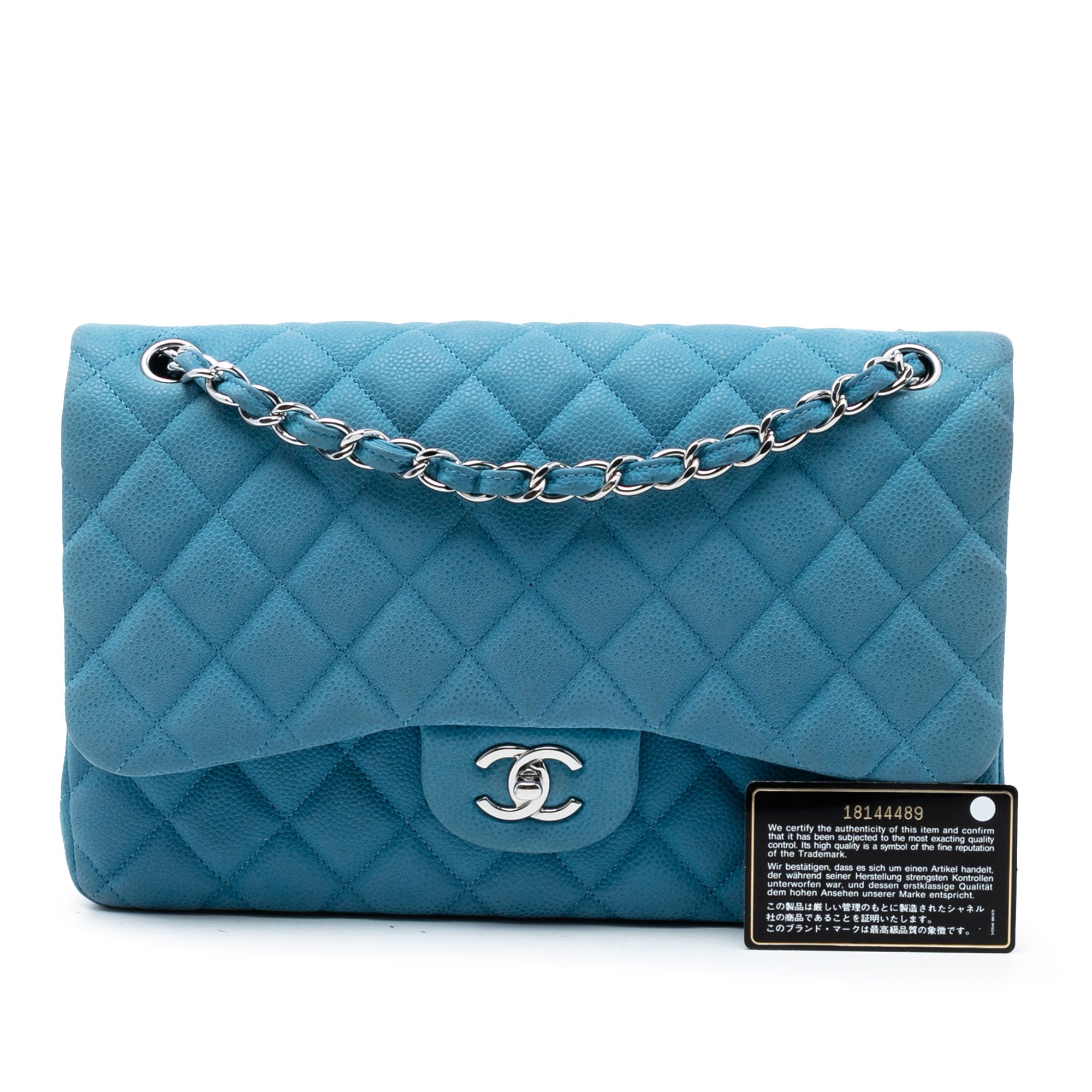 Jumbo Classic Caviar Double Flap - Image 8