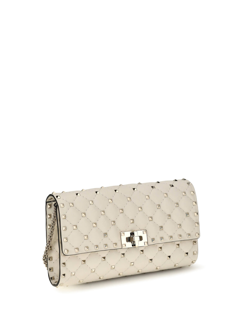 Valentino Garavani Shoulder Bag — Beige Calf Leather