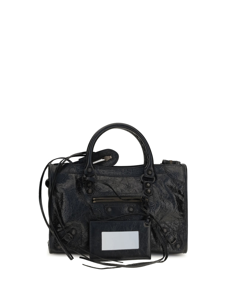 Balenciaga Top Handle Bag — Black Lamb Ovis Aries