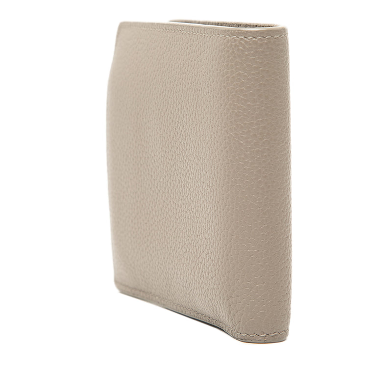 Grained Leather Tiny Cassandre Bifold Wallet - Image 2