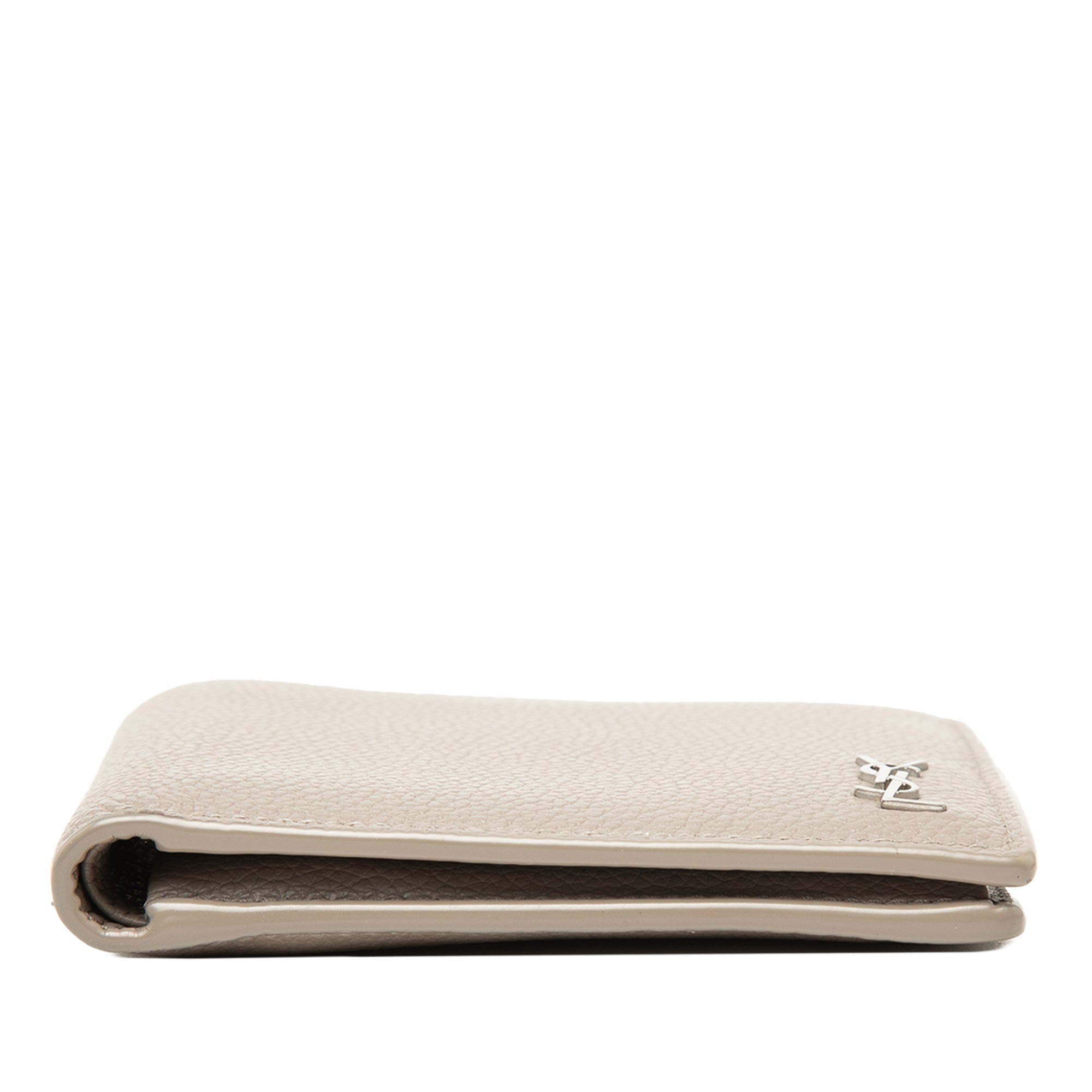 Grained Leather Tiny Cassandre Bifold Wallet - Image 3